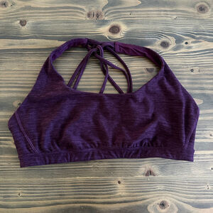 Women's Victoria's Secret XL Purple Crisscross Back Sports Bra athleisure yoga